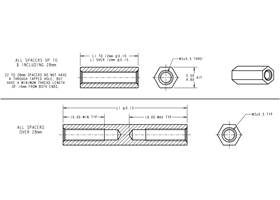Spacers with Magnets - 28mm (2)