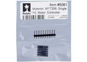 Standard packaging for the Motoron M1T256 Single I²C Motor Controller.