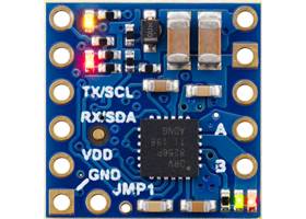Motoron M1T256/M1U256 Single Motor Controller, top view.