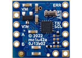 Motoron M1U256 Single Serial Motor Controller, bottom view.