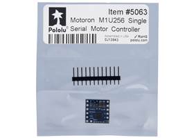 Standard packaging for the Motoron M1U256 Single Serial Motor Controller.