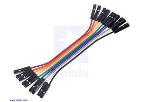 Ribbon Cable Premium Jumper Wires 10-Color F-F 3″ (7.5 cm).