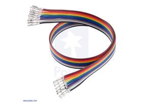 Ribbon Cable with Pre-Crimped Terminals 10-Color F-F 12″ (30 cm).