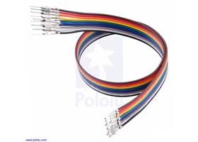 Ribbon Cable with Pre-Crimped Terminals 10-Color M-F 12″ (30 cm).