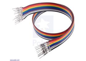 Ribbon Cable with Pre-Crimped Terminals 10-Color M-M 12″ (30 cm).