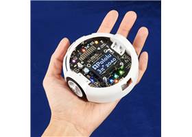 3pi+ 2040 Robot fits in the palm of a hand.
