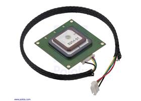 LOCOSYS LC20031-V2 135-Channel Dual-Band GNSS Receiver Module with included cable.