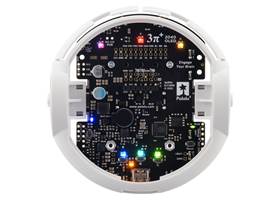 3pi+ 2040 Robot, top view with OLED display removed.