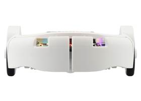 3pi+ 2040 Robot, front view.