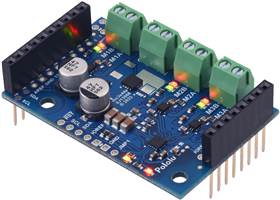 Motoron M3S550 Triple Motor Controller Shield for Arduino (Connectors Soldered).