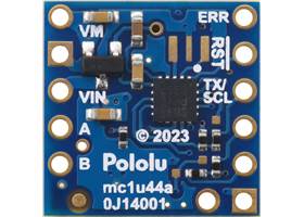 Motoron M1T550 Single I²C Motor Controller, bottom view.