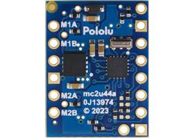 Motoron M2U550 Dual Serial Motor Controller, bottom view.