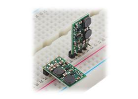 Step-Up/Step-Down Voltage Regulator S8V9Fx units on a breadboard.