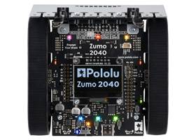 Assembled Zumo 2040 robot, top view.