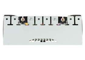 Assembled Zumo 2040 robot, front view.