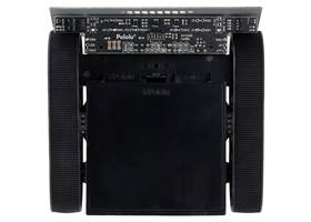 Assembled Zumo 2040 robot, bottom view.