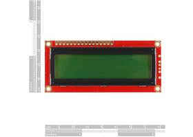 Basic 16x2 Character LCD - Black on Green 3.3V (3)