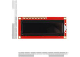 Basic 16x2 Character LCD - Amber on Black 3.3V (3)