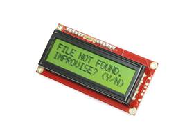 SparkFun Serial Enabled 16x2 LCD - Black on Green 3.3V