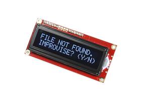 SparkFun Serial Enabled 16x2 LCD - White on Black 3.3V