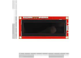 SparkFun Serial Enabled 16x2 LCD - White on Black 3.3V (3)