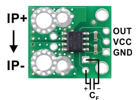ACS724 Current Sensor Carrier pinout.