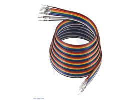 Ribbon Cable with Pre-Crimped Terminals 10-Color M-M 60&quot; (150 cm).