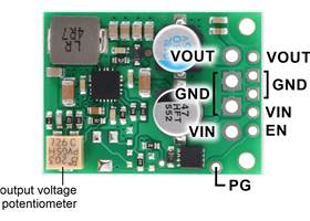 4.2-15V, 3.3A Fine-Adjust Step-Down Voltage Regulator D30V33MAS labeled pinout.