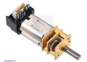Micro Metal Gearmotor with 12 CPR encoder, side connector. (1)
