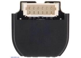 Rear view of Micro Metal Gearmotor with 12 CPR encoder, back connector.