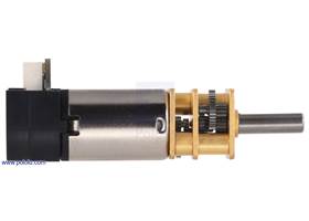 Micro Metal Gearmotor with 12 CPR encoder, side connector. (3) (3)