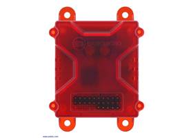 RoboClaw 2x7A Motor Controller (V6B) in included case, top view.