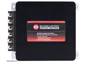 RoboClaw 2&#215;200A, 60VDC Motor Controller, top view.