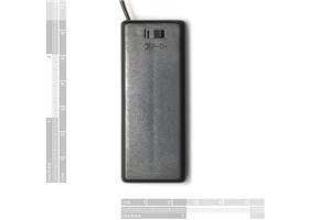 Battery Holder 2xAAA with Cover and Switch (2)