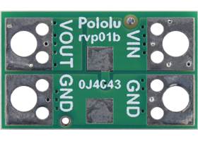 Pololu 20A/25A Reverse Voltage Protector/Ideal Diode Reverse Voltage Protector, bottom view.
