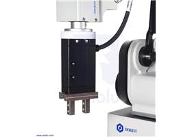 RobustMotion RM-EGB Series 20D Gripper mounted to a Dobot MG400 Robot Arm with a 3D-printed adapter.