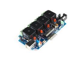 USB Relay Controller with 6-Channel I/O