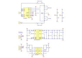 Schematic diagram for the ACS37800KMACTR-030B3-I2C Power Monitor Carrier.
