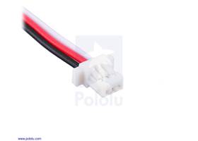 3-pin female JST SH-style connector.