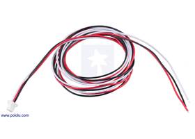 JST SH-Style Cable, 3-Pin, Single-Ended Female, 75cm.