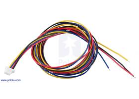 JST SH-Style Cable, 4-Pin, Single-Ended Female, 75cm.