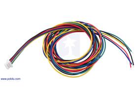 JST SH-Style Cable, 5-Pin, Single-Ended Female, 75cm.