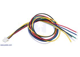 JST SH-Style Cable, 6-Pin, Single-Ended Female, 30cm.