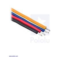 Unterminated ends of the single-ended 4-pin JST SH-Style Cable.