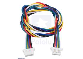 JST SH-Style Cable, 6-Pin, Female-Female, 25cm.