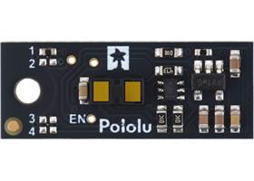 Pololu Digital Distance Sensor, 50cm, Side-Entry Connector, sensor-side view.