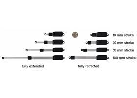 Glideforce Micro (GF01) series of linear actuators.