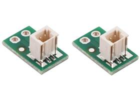 Breakout for JST SH-Style Connector, 2-Pin Male Top-Entry (2-Pack).