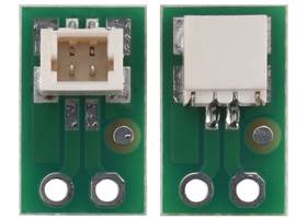 Breakout for JST SH-Style Connector, 2-Pin Male (Top-Entry version on left, Side-Entry version on right). (1)