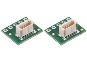 Breakout for JST SH-Style Connector, 5-Pin Male Top-Entry (2-Pack).